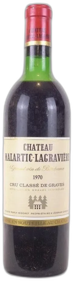 aperçu du vin 1970 Pessac-Léognan Château Malartic-Lagravière Grand Cru Classé Rouge Bordeaux