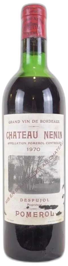illustration du vin 1970 Pomerol Château Nenin Rouge Bordeaux