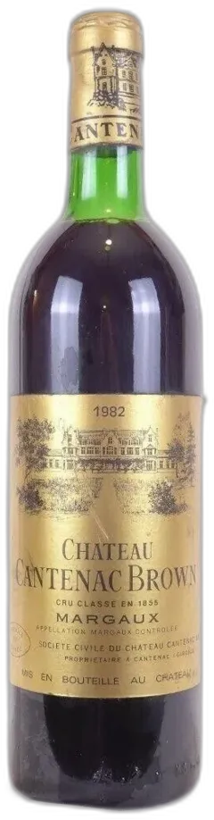 photos du vin 1982 Margaux Château Cantenac Brown Grand Cru Classé Rouge Bordeaux