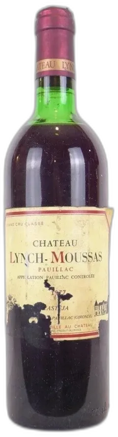 photo du vin 1977 Pauillac Château Lynch-Moussas Grand Cru Classé Rouge Bordeaux