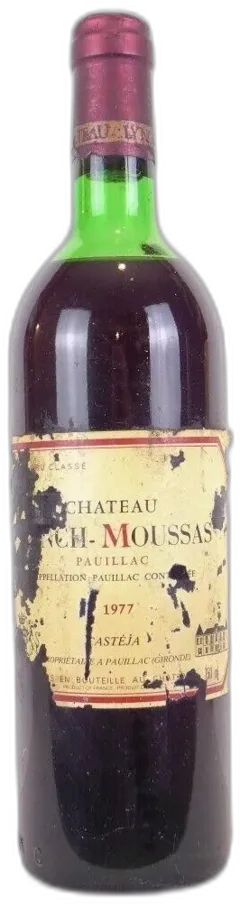 photo du vin 1977 Pauillac Château Lynch-Moussas Grand Cru Classé Rouge Bordeaux