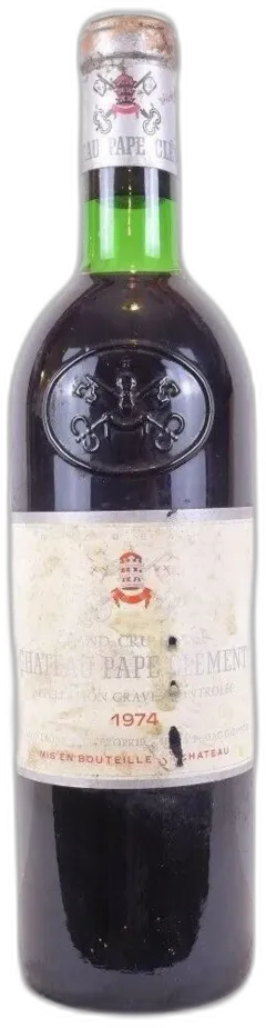 photo du vin 1974 Pessac-Léognan Château Pape Clément Grand Cru Classé b1 Rouge Bordeaux
