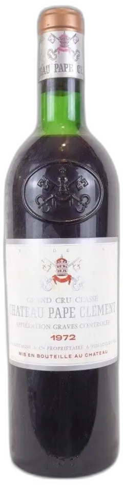 photos du vin 1972 Pessac-Léognan Château Pape Clément Grand Cru Classé Capsule Oxydée) Rouge Bordeaux
