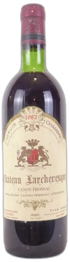 photos du vin 1982 Canon-Fronsac Château Larchevesque Rouge Bordeaux