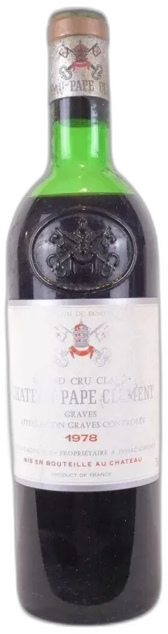 photo du vin 1978 Pessac-Léognan Château Pape Clément Grand Cru Classé Capsule Oxydée) Rouge Bordeaux