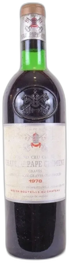 photo du vin 1978 Pessac-Léognan Château Pape Clément Grand Cru Classé Capsule Oxydée) Rouge Bordeaux