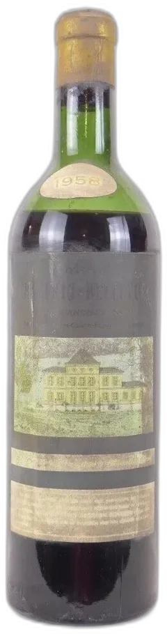 photo du vin 1958 Canon-Fronsac Château Mazeris-Bellevue Rouge Bordeaux