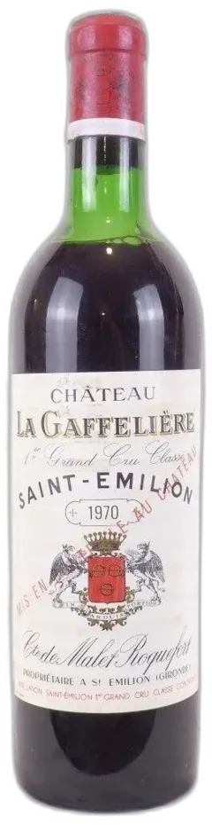 image du vin 1970 Saint-Émilion Château la Gaffelière Premier Grand Cru Classé b1 Rouge Bordeaux