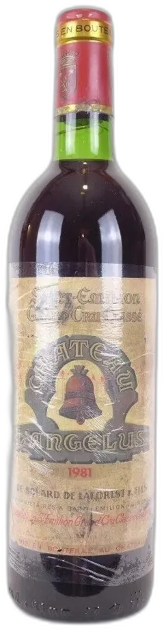 photo du vin 1981 Saint-Émilion Château l’Angélus Grand Cru Classé Étiquette Usée) Rouge Bordeaux