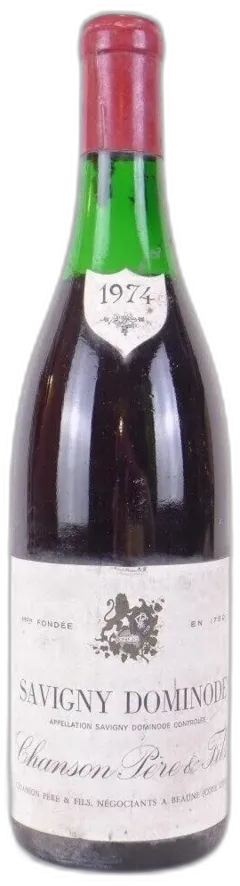 photo du vin 1974 Savigny Chanson Dominode Premier Cru Depuis) Rouge Bourgogne