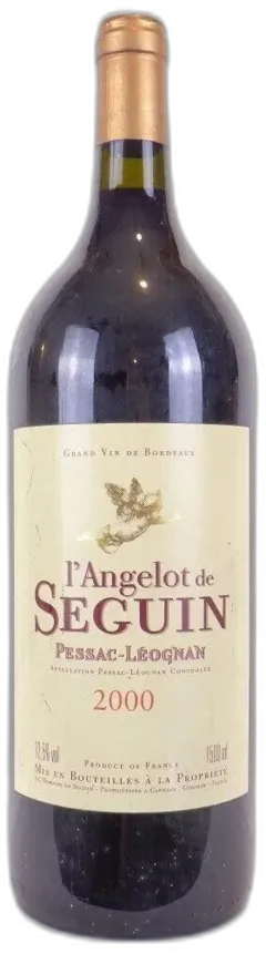 photos du vin 2000 Pessac-Léognan l’Angelot de Seguin Magnum Rouge Bordeaux