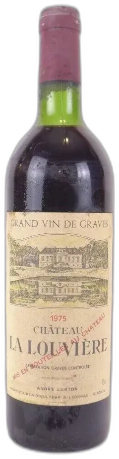 image du vin 1975 Pessac-Léognan Château la Louvière Rouge Bordeaux