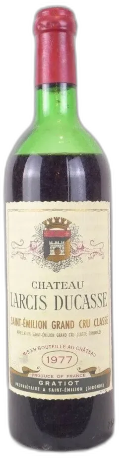 vue du vin 1977 Saint-Émilion Château Larcis Ducasse Grand Cru Classé b3 Rouge Bordeaux