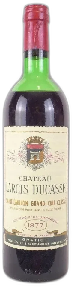 image du vin 1977 Saint-Émilion Château Larcis Ducasse Grand Cru Classé b4 Rouge Bordeaux