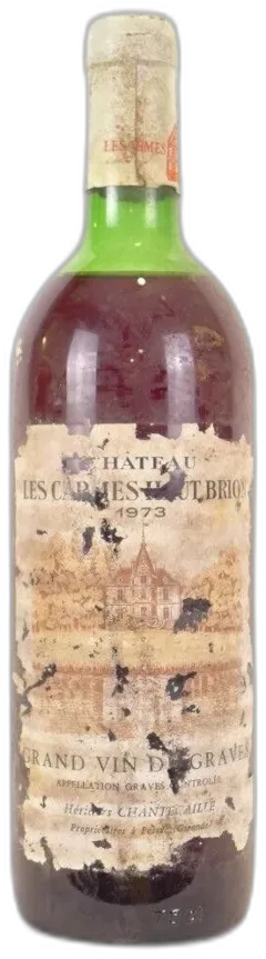 illustration du vin 1973 Graves Château les Carmes Haut-Brion Étiquette Abîmée) Rouge Bordeaux