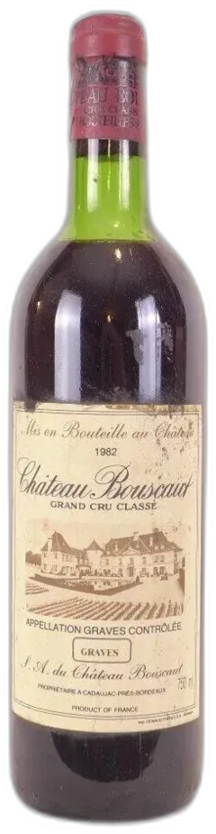 photo du vin 1982 Pessac-Léognan Château Bouscaut Grand Cru Classé Rouge Bordeaux