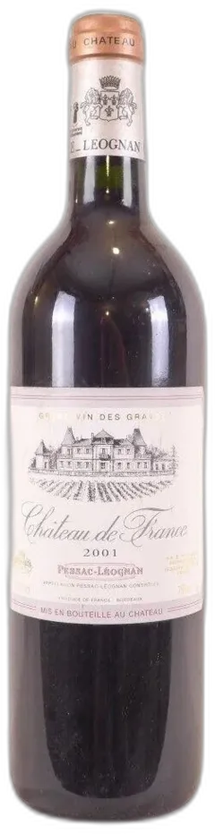 illustration du vin 2001 Pessac-Léognan Château de France Rouge Bordeaux