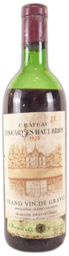 image du vin 1970 Graves Château les Carmes Haut-Brion Capsule Abîmée) Rouge Bordeaux