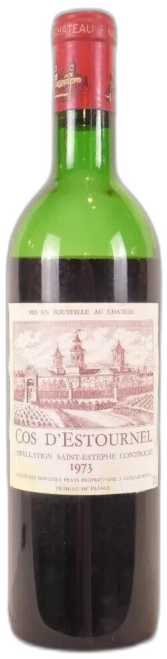 photo du vin 1973 Saint-Estèphe Cos d’Estournel Grand Cru Classé Niveau Bas Capsule Abîmée) Rouge Bordeaux