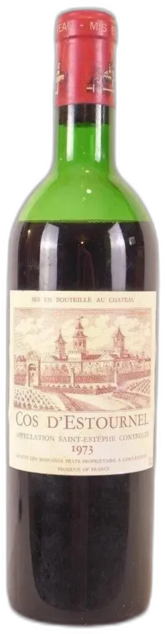 photo du vin 1973 Saint-Estèphe Cos d’Estournel Grand Cru Classé Niveau Bas Capsule Abîmée) Rouge Bordeaux