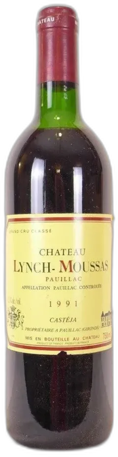 illustration du vin 1991 Pauillac Château Lynch-Moussas Grand Cru Classé Rouge Bordeaux