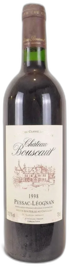 image du vin 1998 Pessac-Léognan Château Bouscaut Grand Cru Classé Rouge Bordeaux