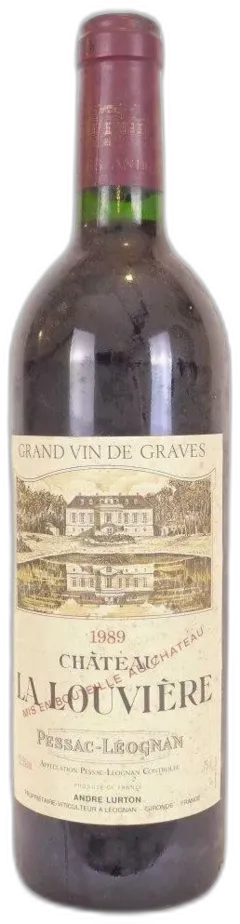 photo du vin 1989 Pessac-Léognan Château la Louvière Rouge Bordeaux