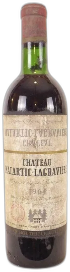 photo du vin 1964 Pessac-Léognan Château Malartic-Lagravière Grand Cru Classé Étiquette Sale) Rouge Bordeaux