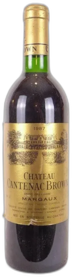 photo du vin 1987 Margaux Château Cantenac Brown Grand Cru Classé Rouge Bordeaux
