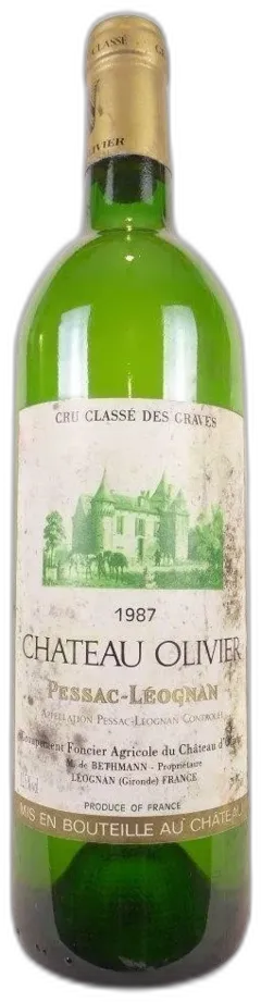 photo du vin 1987 Pessac-Léognan Château Olivier Grand Cru Classé Blanc Bordeaux