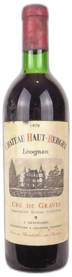 photo du vin 1970 Pessac-Léognan Château Haut-Bergey Rouge Bordeaux