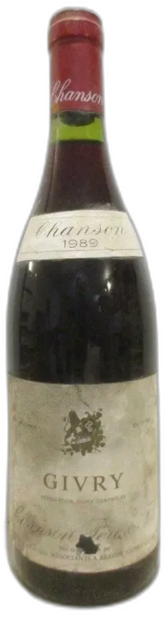 photo du vin 1989 Givry Chanson Père et Fils b2 Rouge Bourgogne