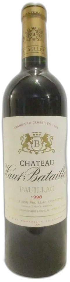 photo du vin 1998 Pauillac Château Haut-Batailley Grand Cru Classé Rouge Bordeaux