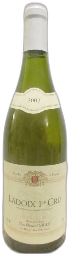 image du vin 2007 Ladoix Bernard Gras Premier Cru Blanc Bourgogne