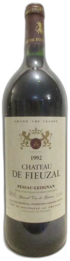 photos du vin 1992 Pessac-Léognan Château de Fieuzal Grand Cru Classé Magnum Rouge Bordeaux