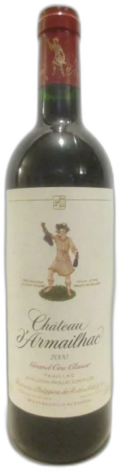 photos du vin 2000 Pauillac Château d’Armailhac Grand Cru Classé Rouge Bordeaux
