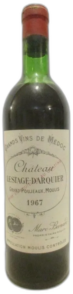 capture du vin 1967 Moulis Château Lestage-Darquier Grand Poujeaux Rouge Bordeaux