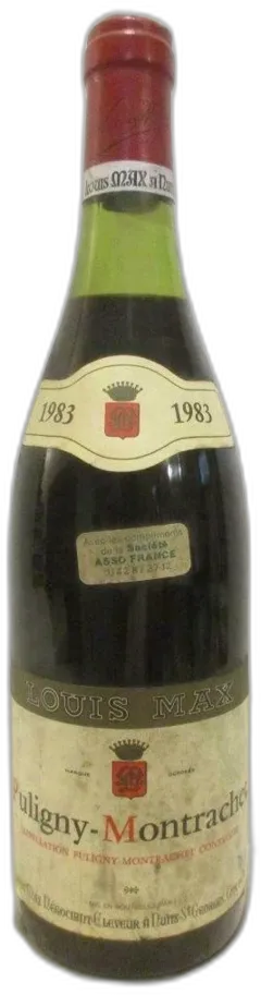 photo du vin 1983 Puligny-Montrachet Louis Max b1 Rouge Bourgogne