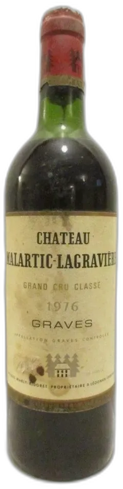 photo du vin 1976 Pessac-Léognan Château Malartic-Lagravière Grand Cru Classé b2 Rouge Bordeaux