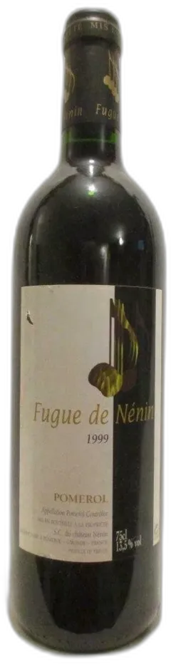 illustration du vin 1999 Pomerol Fugue de Nenin Rouge Bordeaux