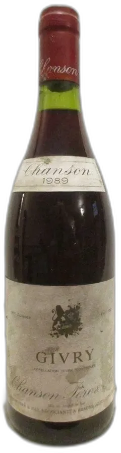 photo du vin 1989 Givry Chanson Père et Fils Rouge Bourgogne