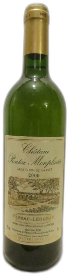 photo du vin 2000 Pessac-Léognan Château Pontac Monplaisir Blanc Bordeaux France