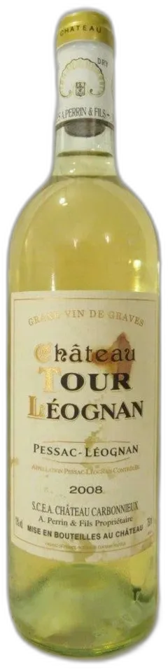 photo du vin 2008 Pessac-Léognan Château Tour Léognan Étiquette Tachée) Blanc Bordeaux