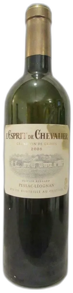 photos du vin 2006 Pessac-Léognan l’Esprit de Chevalier Étiquette Tachée) Blanc Bordeaux