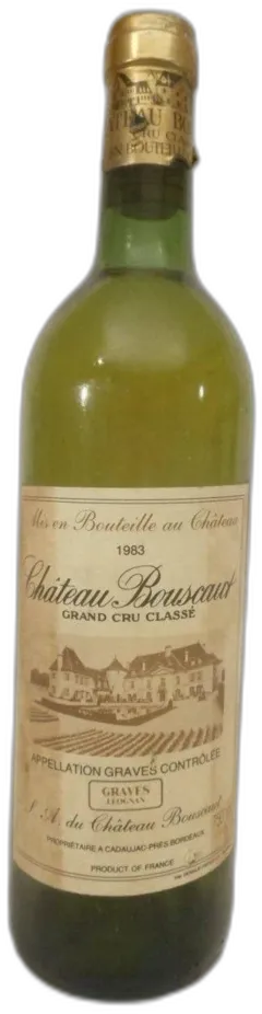 illustration du vin 1983 Pessac-Léognan Château Bouscaut Cru Classé Capsule Abîmée) Blanc Bordeaux
