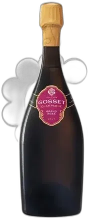 photos du vin Champagne Gosset Grand Rose-75cl- Alc. Coffret