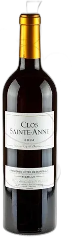 vue du vin Clos Sainte Anne Negre