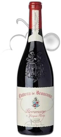 vue du vin Chateau de Beaucastel Hommage à Jacques Perrin