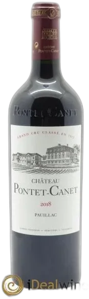illustration du vin Château Pontet Canet 5ème Grand Cru Classé 2018