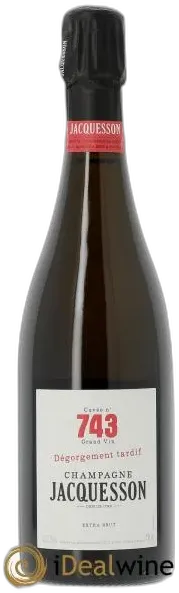 vue du vin Cuvée 743 Dégorgement Tardif Extra-Brut Jacquesson